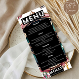 21st Birthday Menu Female
