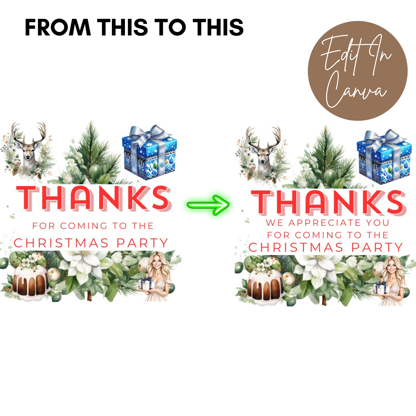 Christmas Thank You Tag
