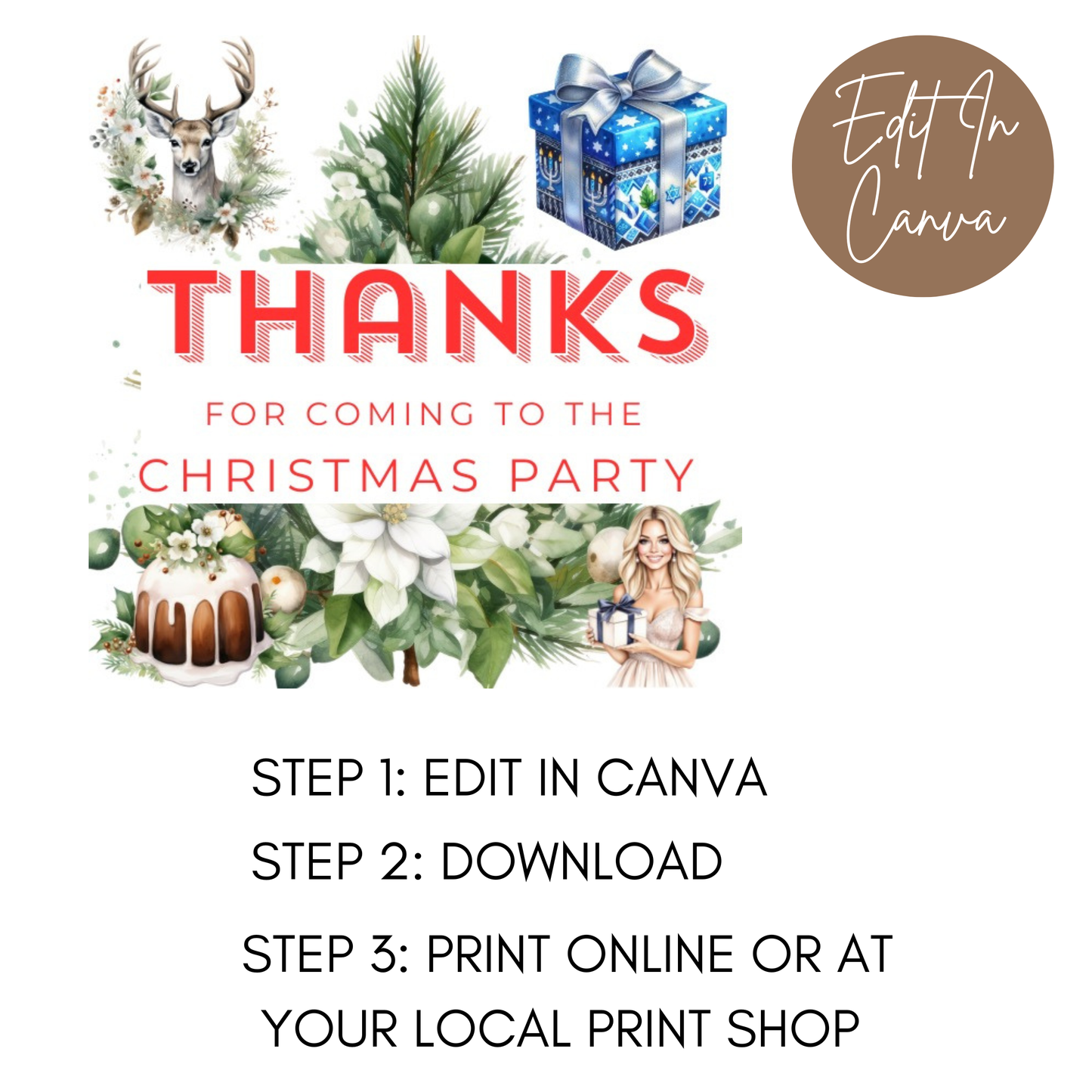 Christmas Thank You Tag