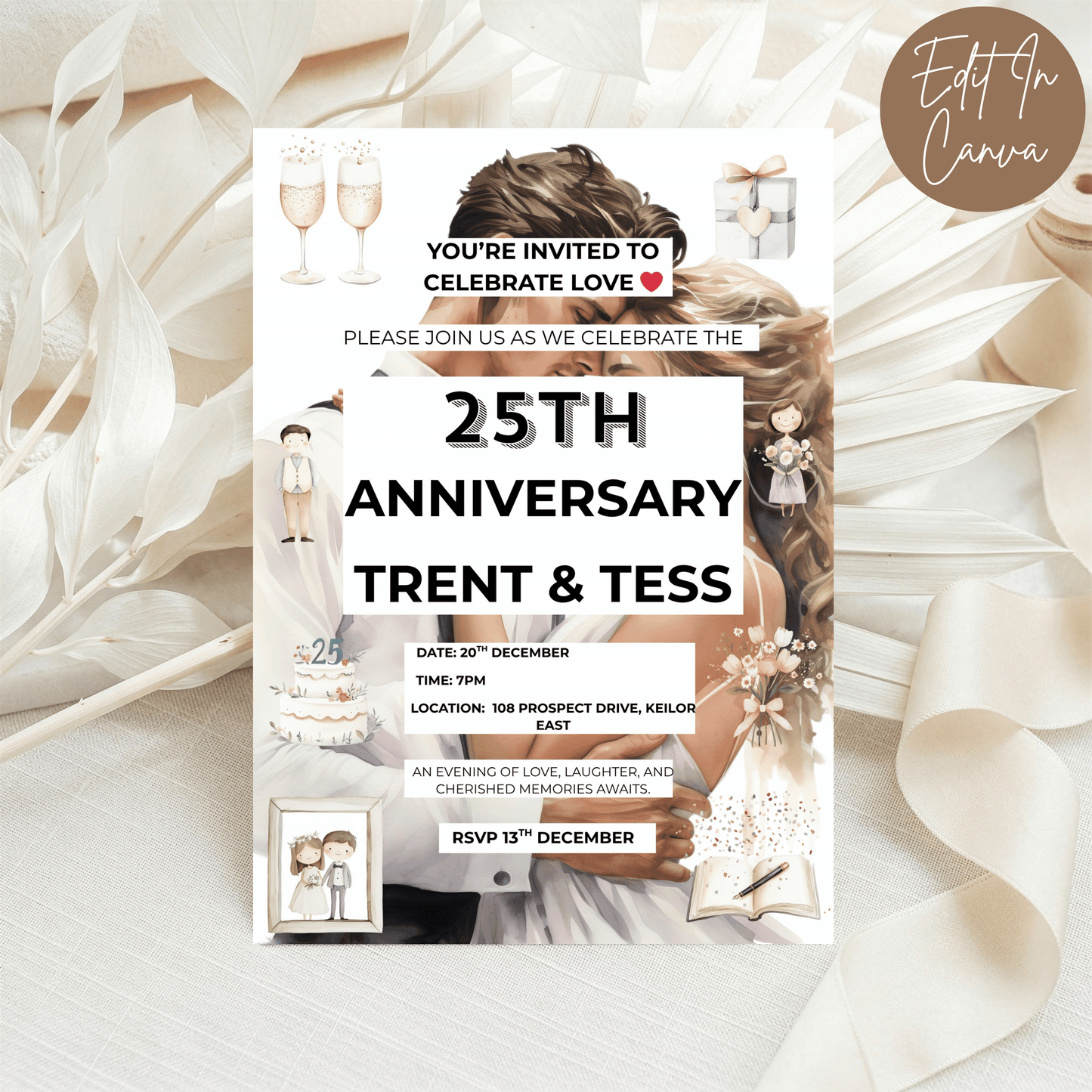 25th Anniversary Invitation