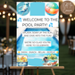 Pool Party Welcome Sign