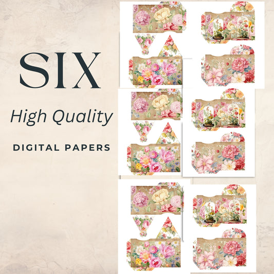 Mini Floral Envelopes