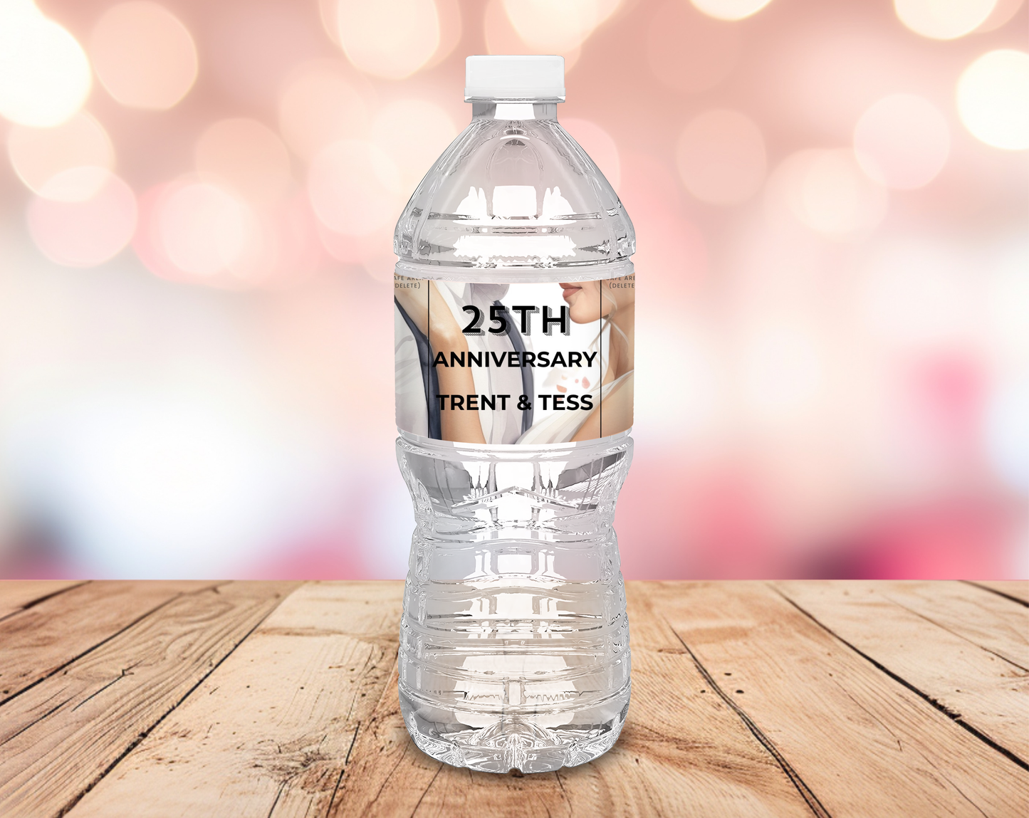 25th Anniversary Water Bottle Label