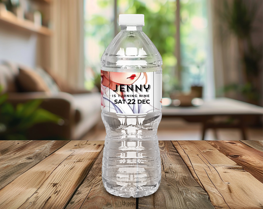 9th Birthday Water Bottle Label