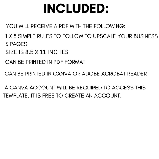 Five Simple Rules To Follow To Upscale Your Business