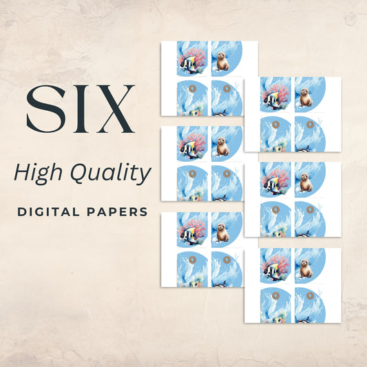 Four Sea Animals Tags