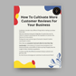 How To Cultivate More Customer Reviews For Your Business