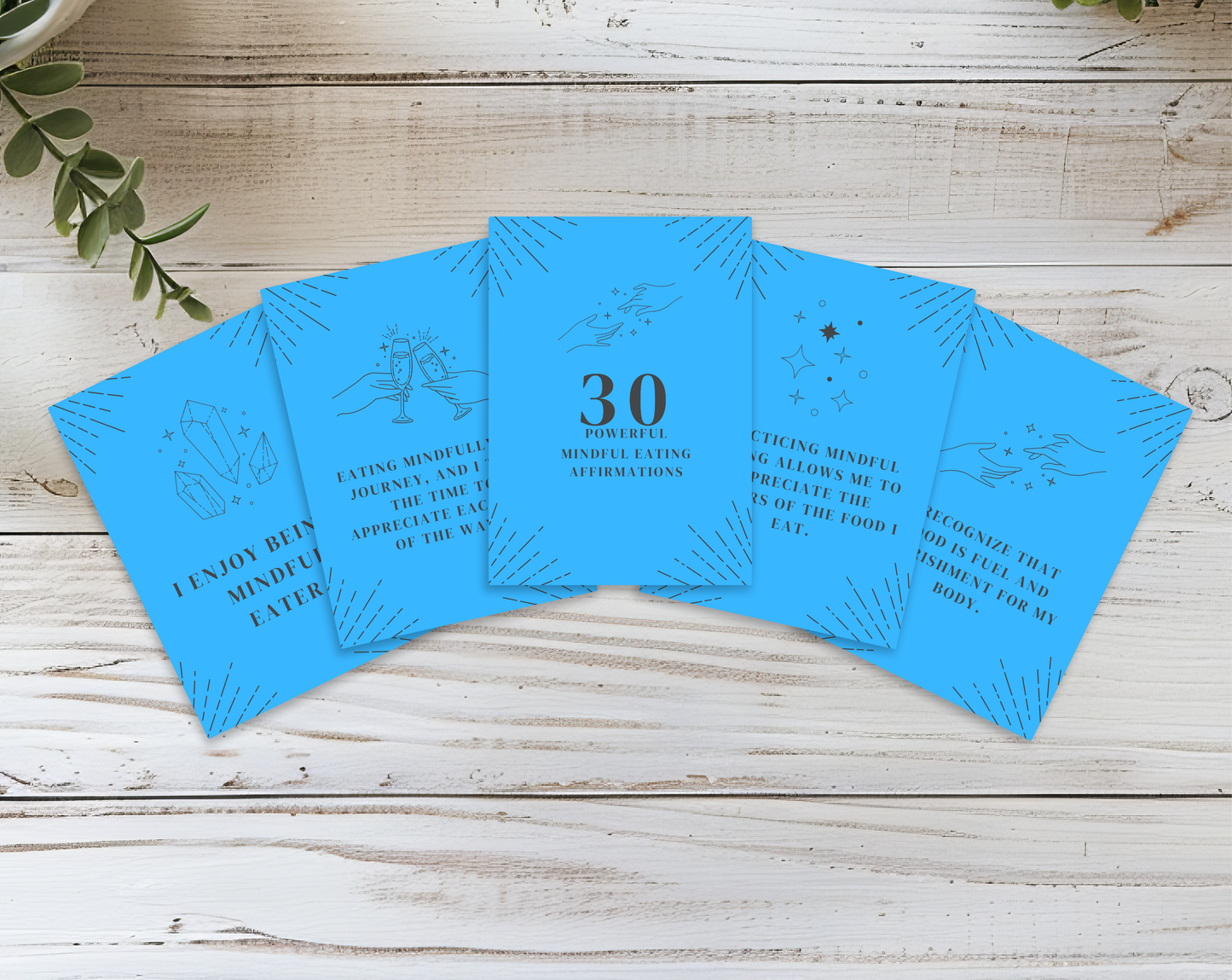 30 Mindful Eating Affirmation Cards