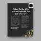 What To Do After You're Rejected In A Job Interview