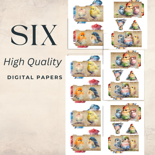 Mini Birds Envelopes