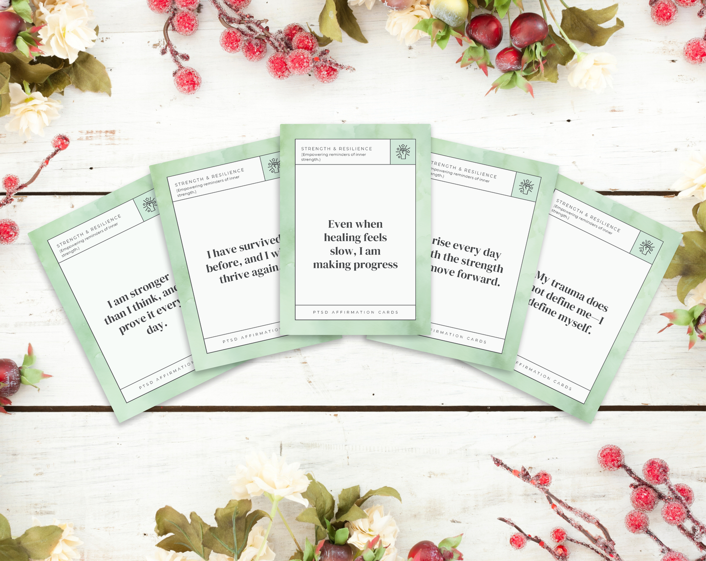 30 PTSD Affirmation Cards