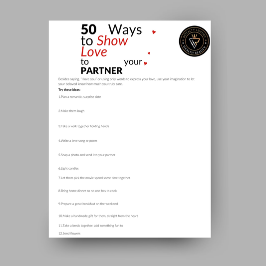 Fifty Ways To Show Love To Your Partner