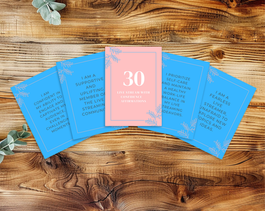 30 Streamer Affirmation Cards