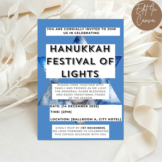Hanukkah Invitation