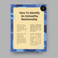 How To Identify An Unhealthy Relationship