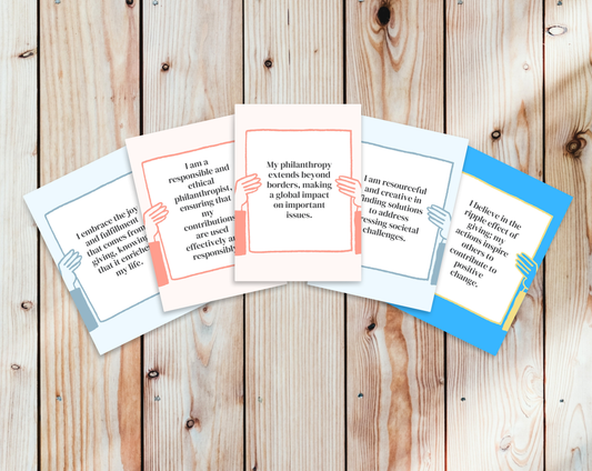 30 Philanthropy Affirmation Cards