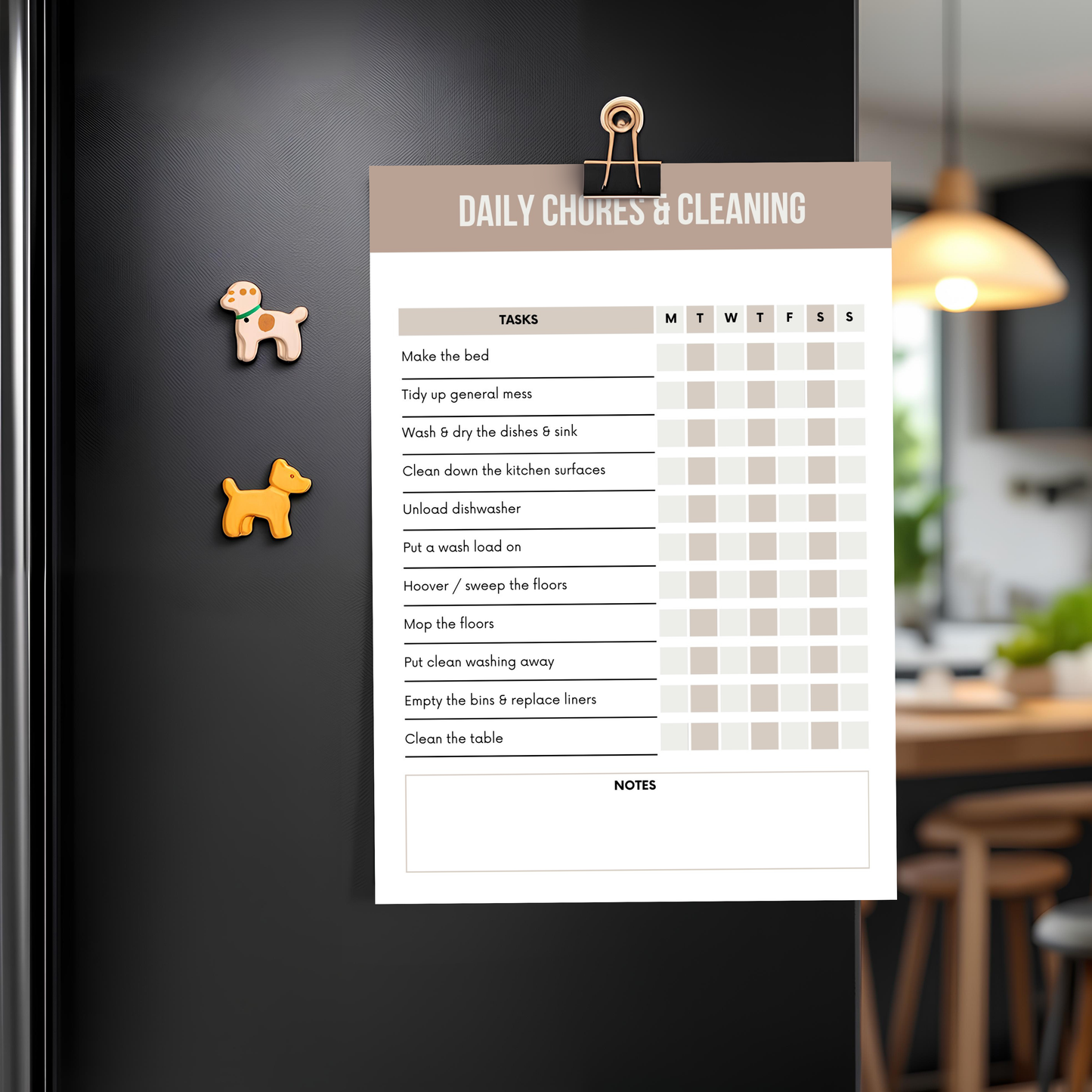 Chores and Cleaning Schedule