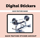 Workout Digital Sticker Sheets