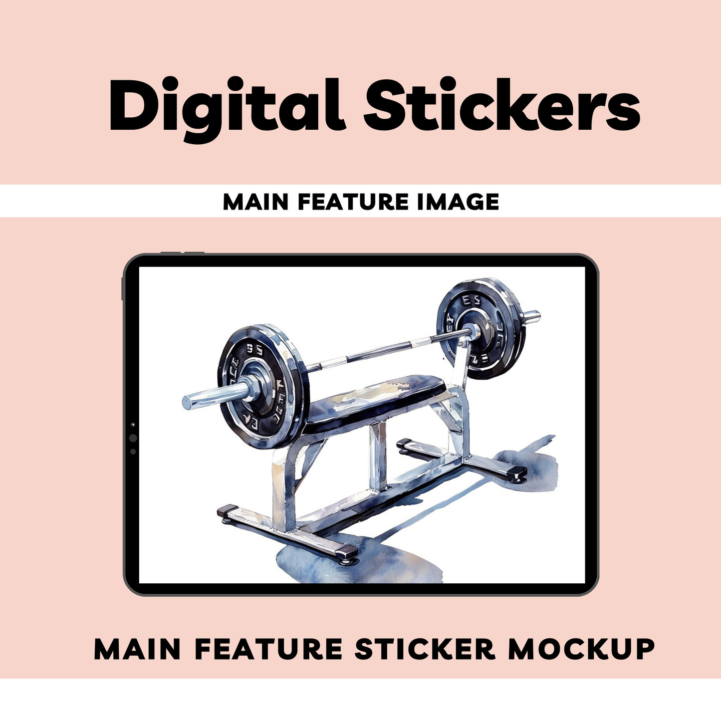 Workout Digital Sticker Sheets