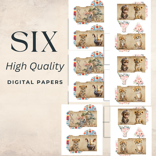 Zoo Animals Mini Envelopes