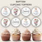 Baptism Cupcake Toppers