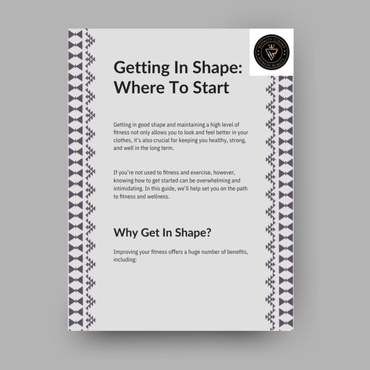Getting In Shape: Where To Start