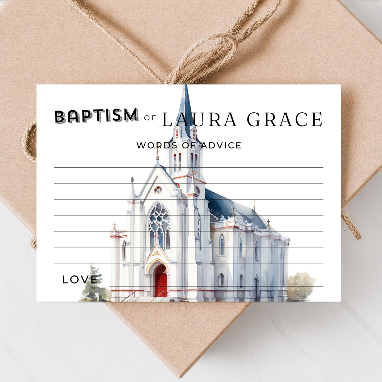 Baptism Word of Advice Card
