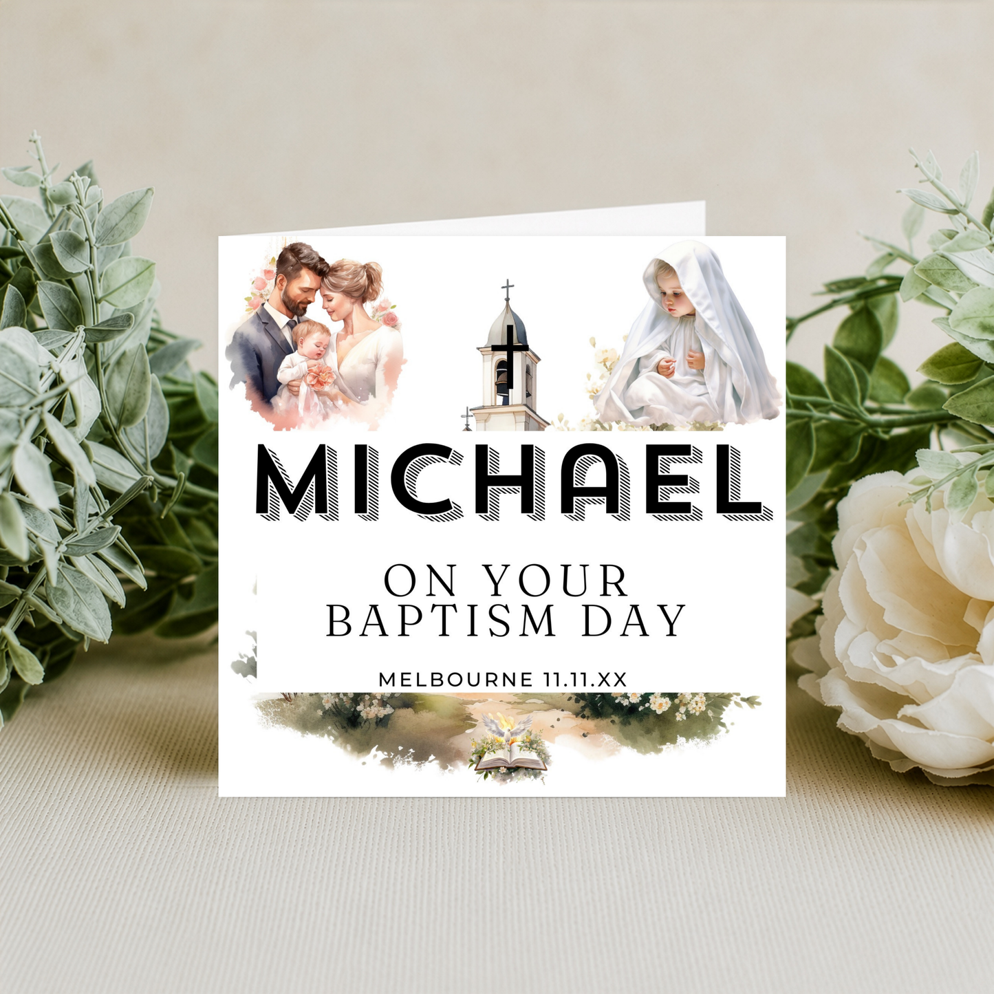Baptism Day Card