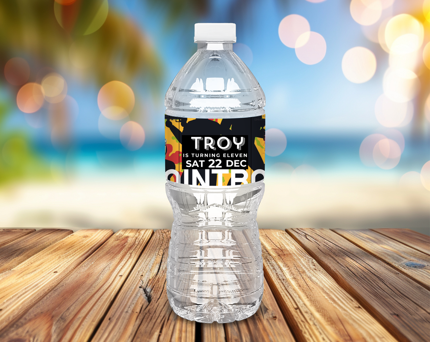 11th Birthday Water Bottle Label