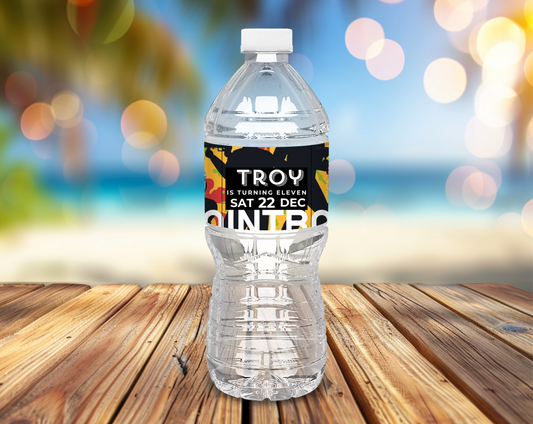 11th Birthday Water Bottle Label
