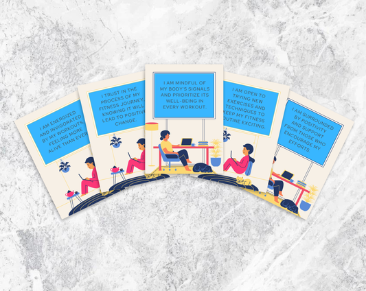 30 Home Fitness Affirmation Cards