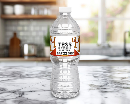 19th Birthday Water Bottle Label
