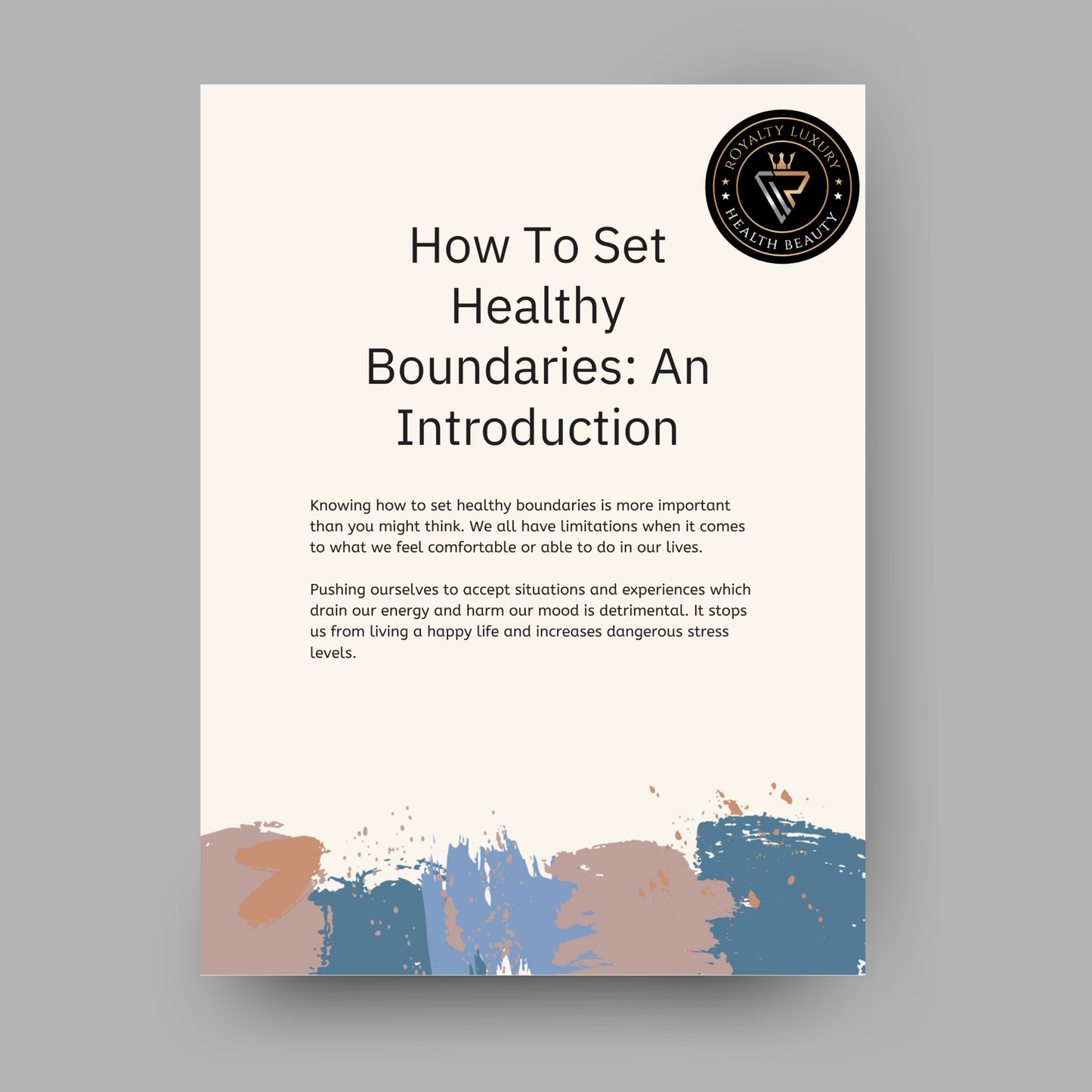 How To Set Healthy Boundaries: An Introduction