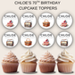 70th Birthday Cupcake Toppers Girl