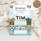 70th Birthday Invitation