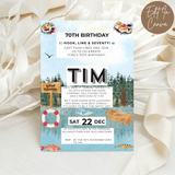 70th Birthday Invitation