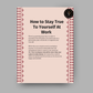 How To Stay True To Yourself At Work