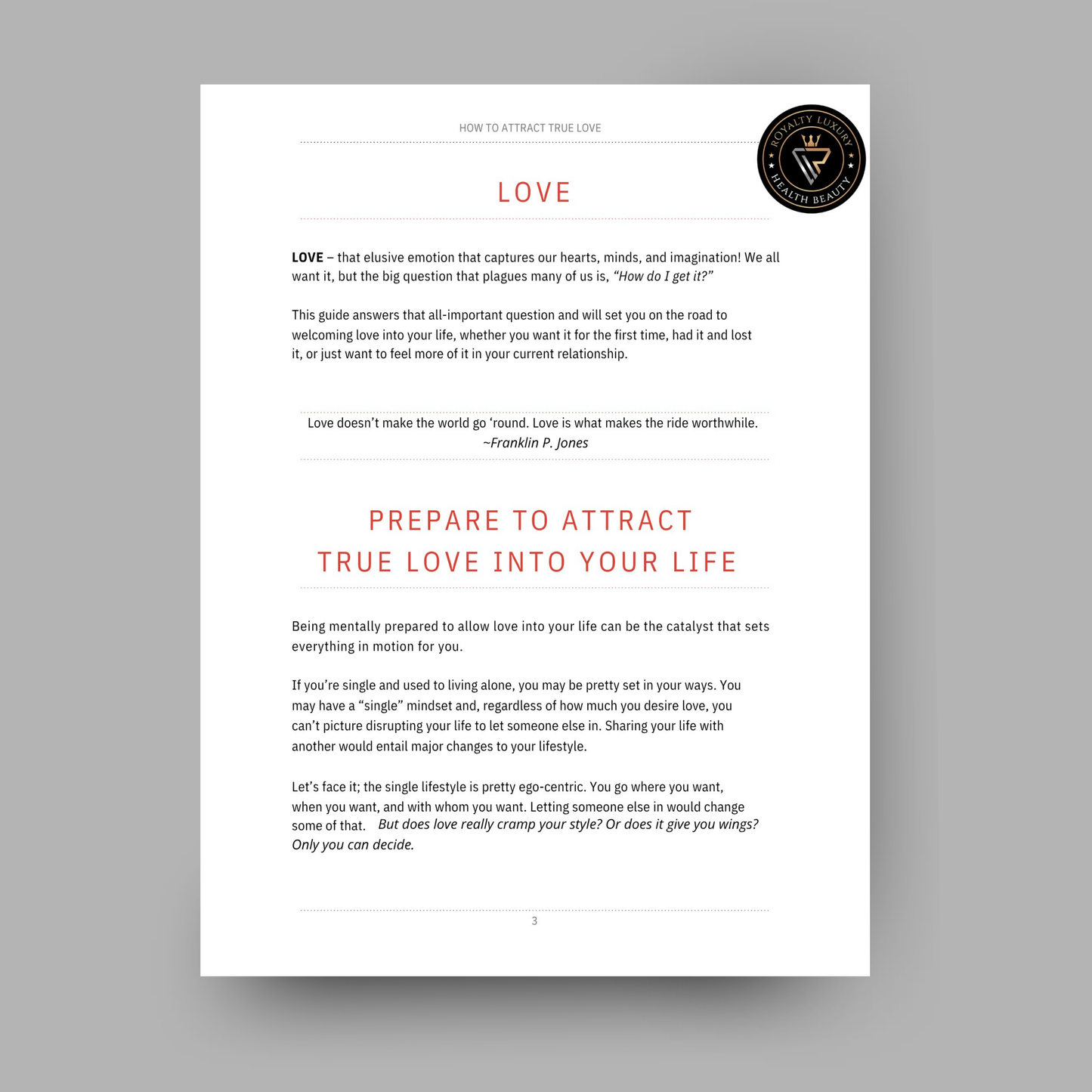 How To Attract True Love