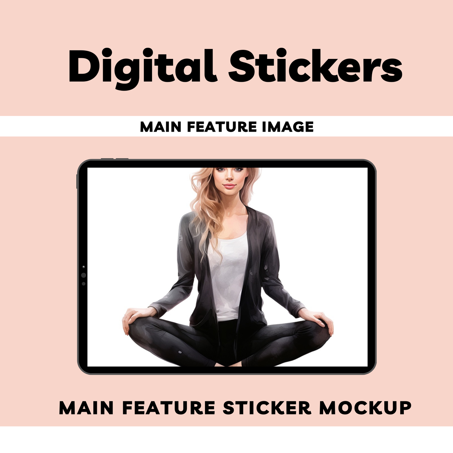 Pilates Digital Sticker Sheets