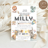 10th Birthday Invitation Female