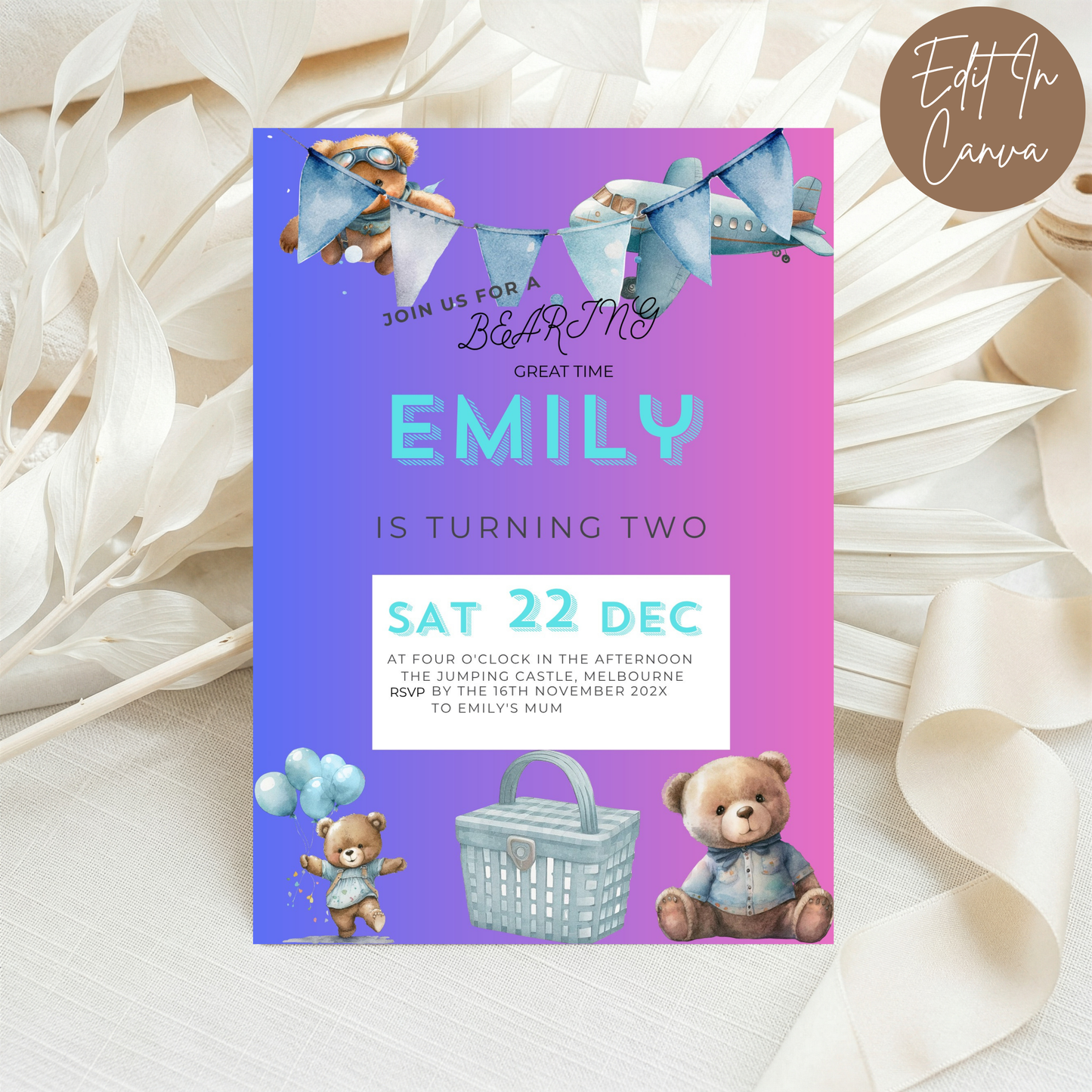 2nd Birthday Invitation Female