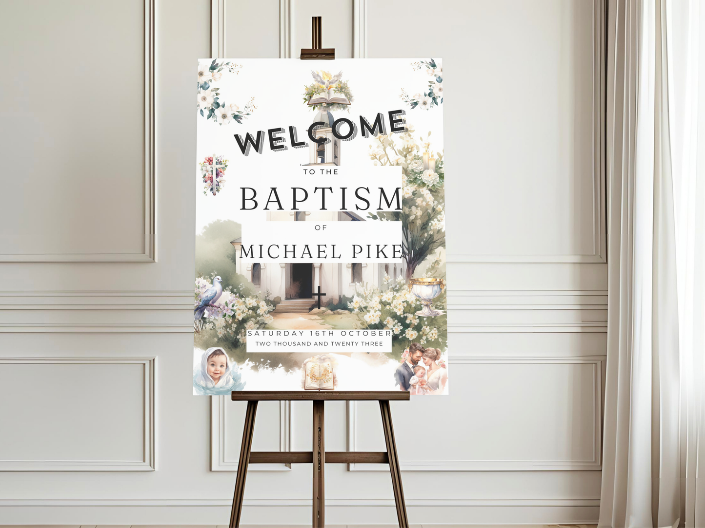 Baptism Welcome Sign