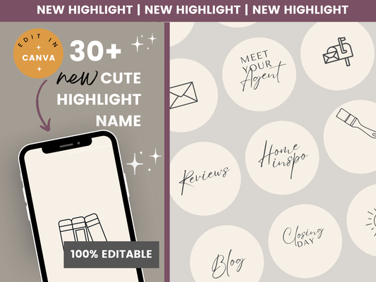 Real Estate Instagram Highlight Reel Covers