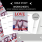Great Commandment Bible Study Worksheet