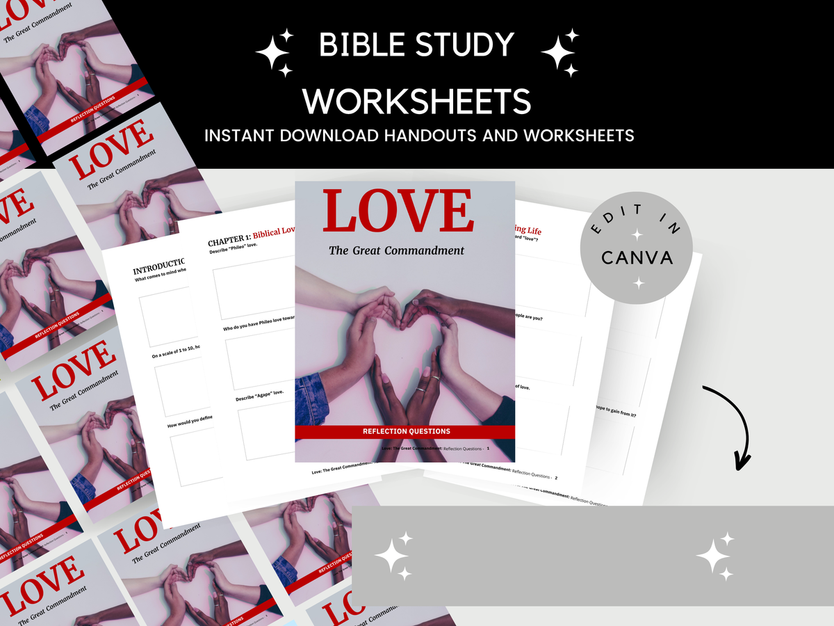 Great Commandment Bible Study Worksheet
