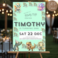 1st Birthday Welcome Sign Male
