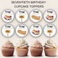70th Birthday Cupcake Toppers Man