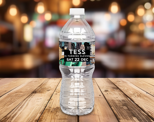 11th Birthday Water Bottle Label Female