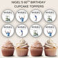 60th Birthday Cupcake Toppers Man