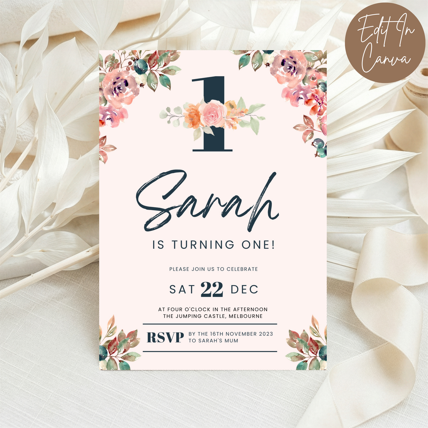 1st Birthday Invitation